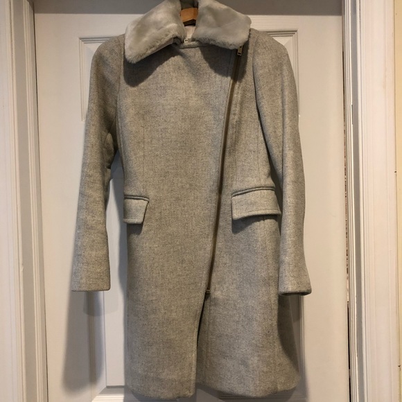 Club Monaco light grey coat size XS - Picture 5 of 9